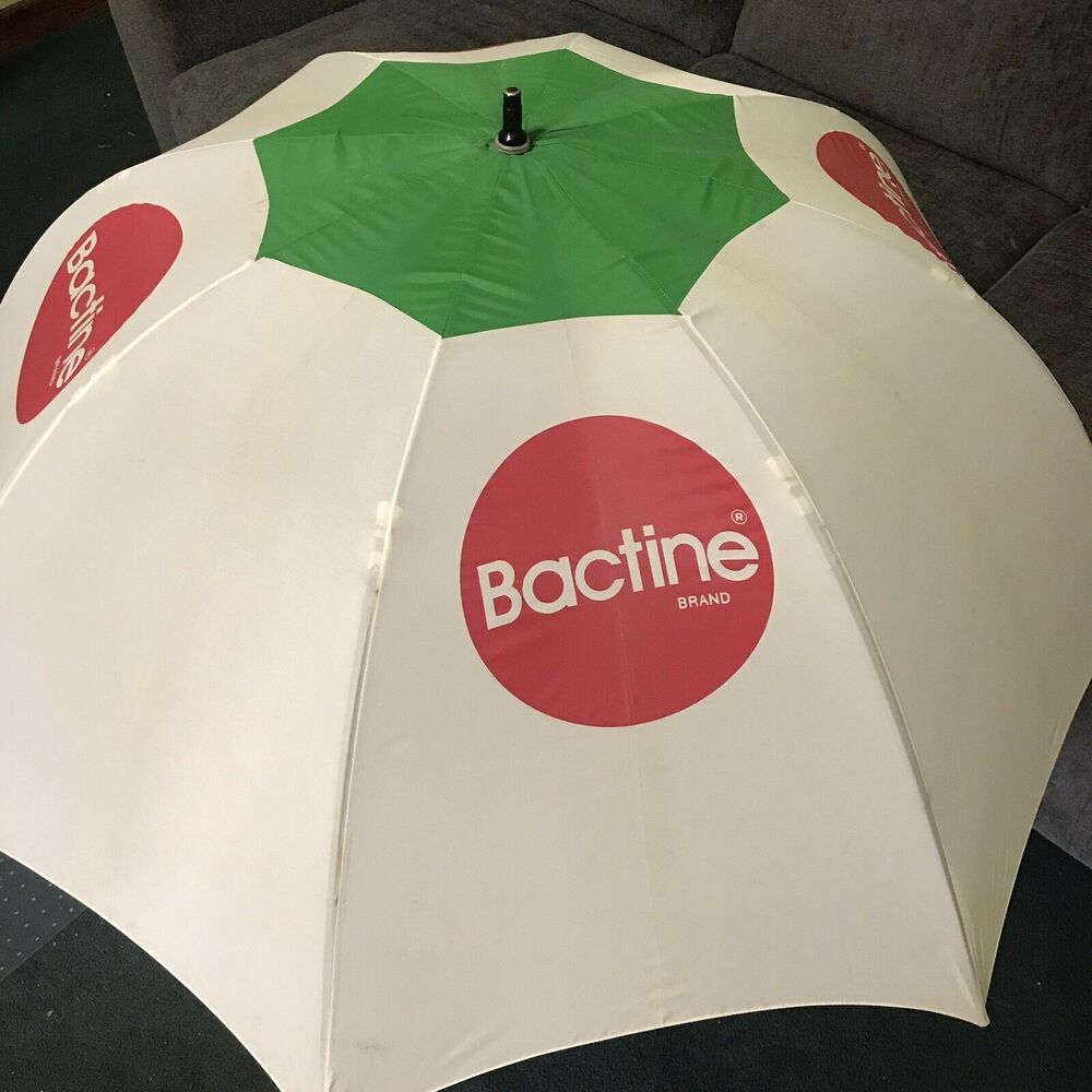Vintage Bactine Pharmaceutical Umbrella Plastic‎ Handle RARE